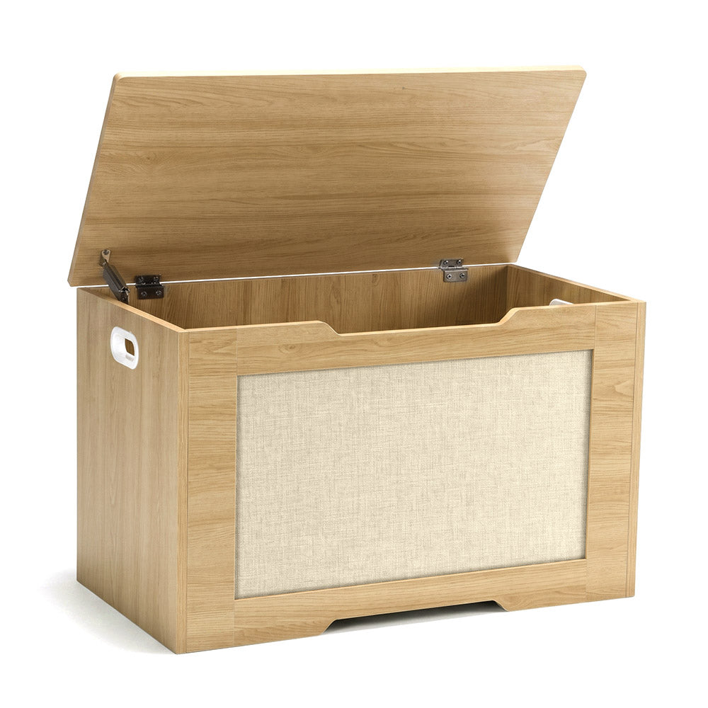 PlayPals 120L Kids Toy Box Storage Chest Particle Board Bench
