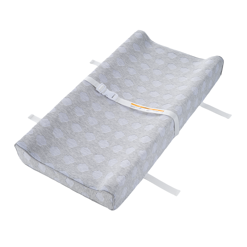 PlayPals Baby Changing Pad with Washable Cover Safety Belt Waterproof & Non-Slip