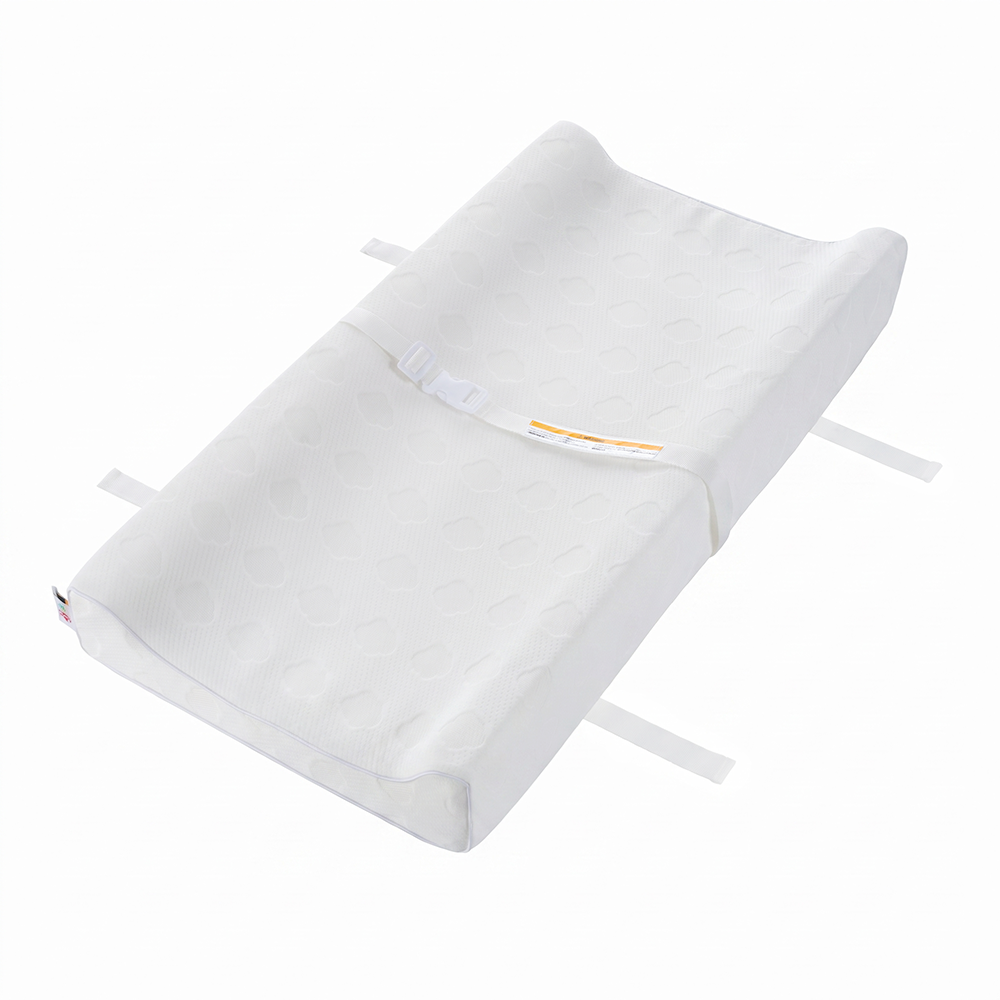 PlayPals Baby Changing Pad with Washable Cover Safety Belt Waterproof & Non-Slip