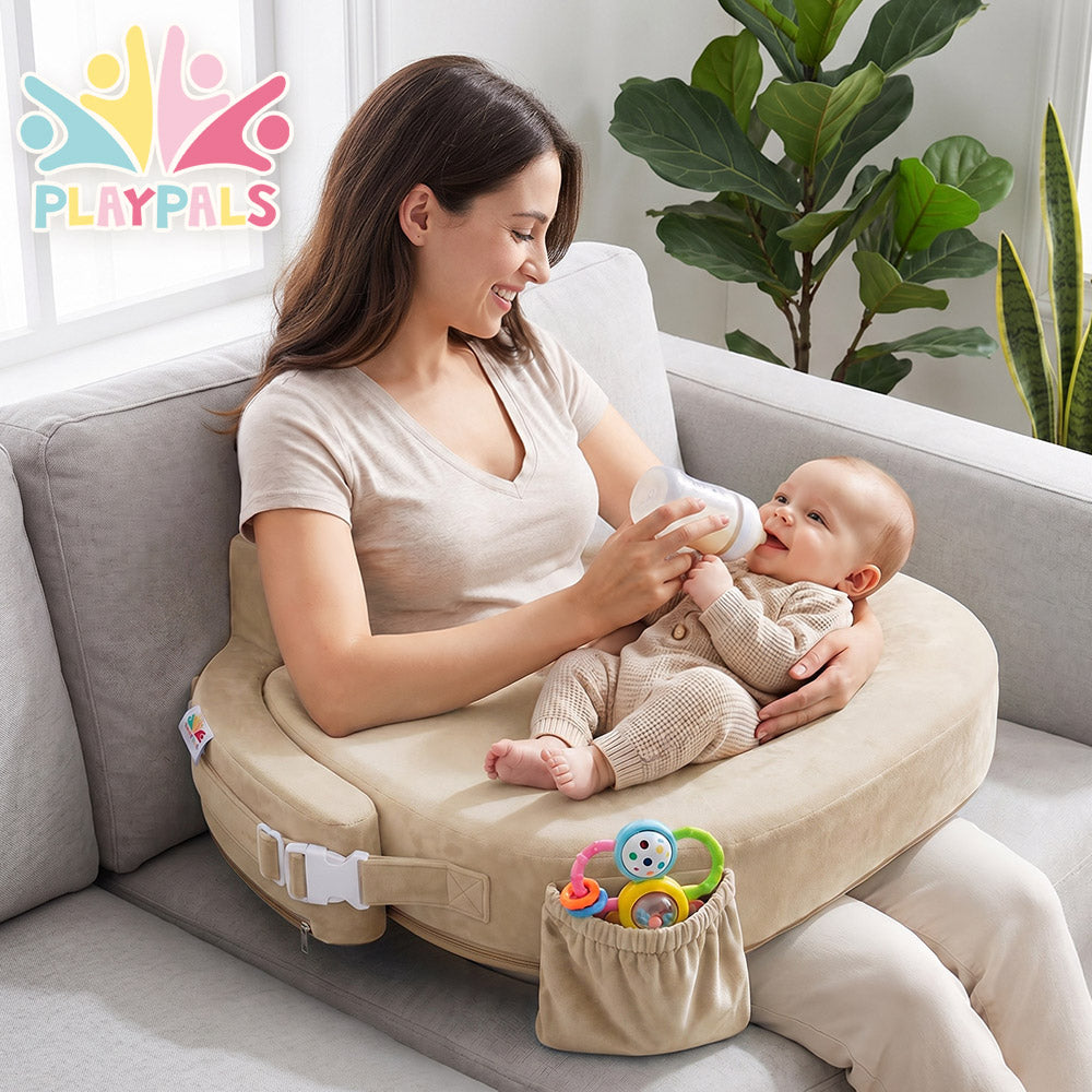 PlayPals Nursing Pillow for Breastfeeding Posture Support for Mom Baby