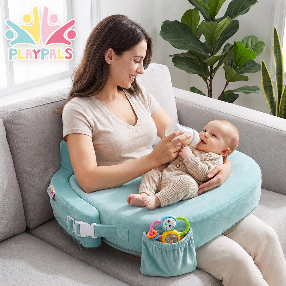 PlayPals Nursing Pillow for Breastfeeding Posture Support for Mom Baby