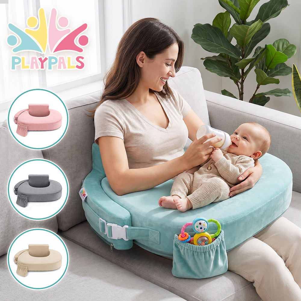 PlayPals Nursing Pillow for Breastfeeding Posture Support for Mom Baby