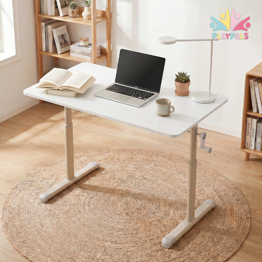 PlayPals Kids Desk Height Hand Adjustment Spacious Desktop 80/100/120x60cm
