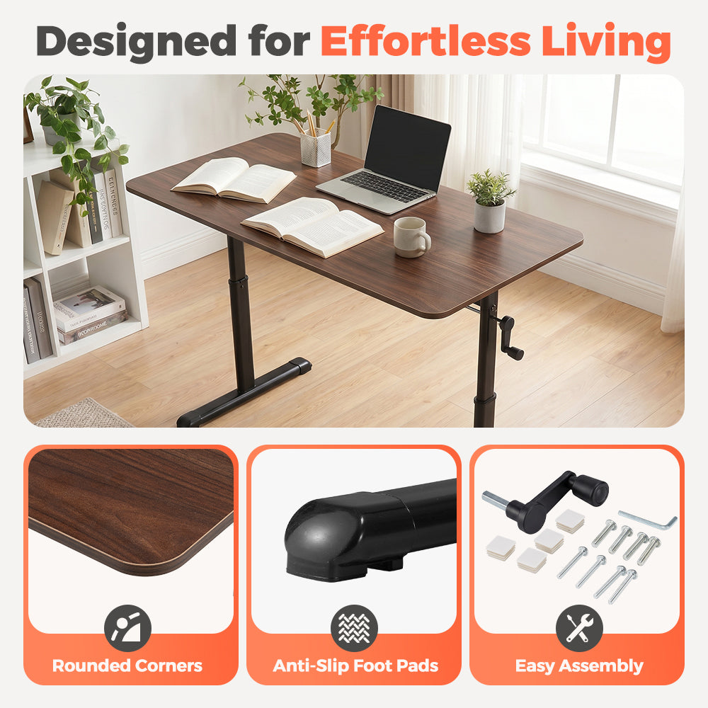 PlayPals Kids Desk Height Hand Adjustment Spacious Desktop 80/100/120x60cm