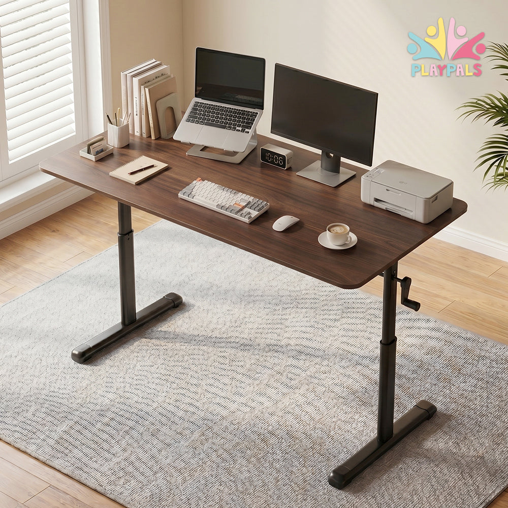 PlayPals Kids Desk Height Hand Adjustment Spacious Desktop 80/100/120x60cm