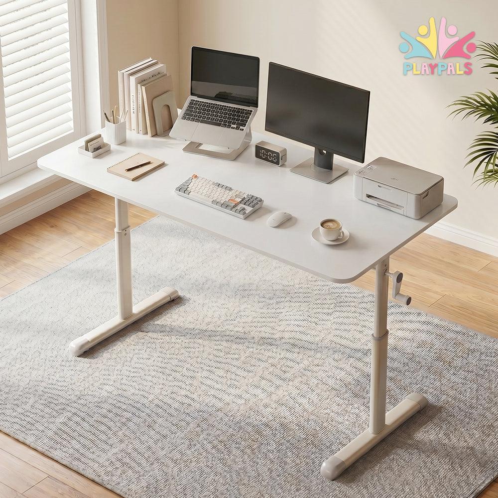 PlayPals Kids Desk Height Hand Adjustment Spacious Desktop 80/100/120x60cm