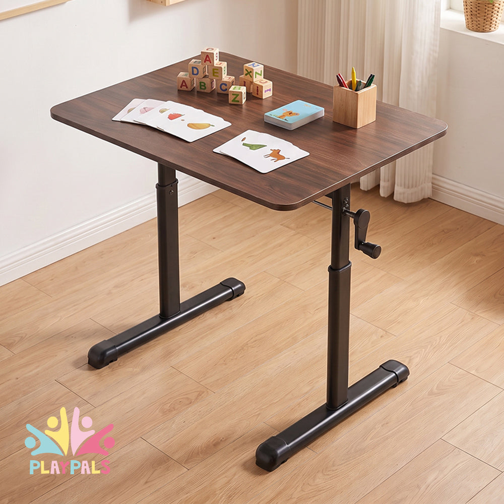 PlayPals Kids Desk Height Hand Adjustment Spacious Desktop 80/100/120x60cm