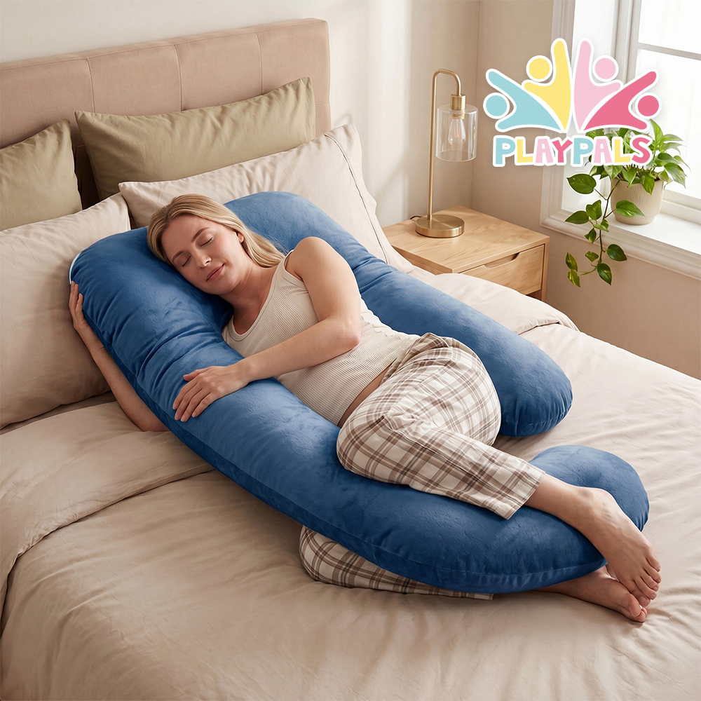 PlayPals U-shaped Pregnancy Pillow 125cm Full Body Maternity Pillow