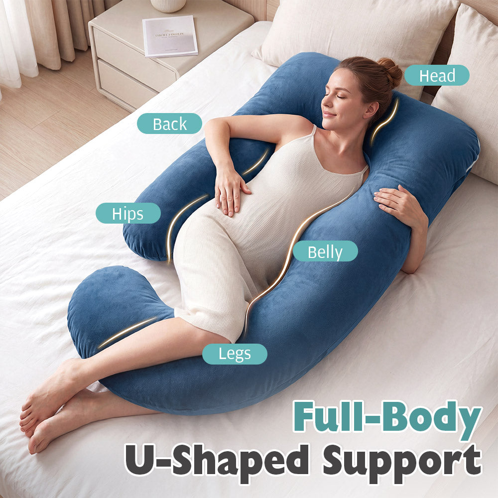 PlayPals U-shaped Pregnancy Pillow 125cm Full Body Maternity Pillow