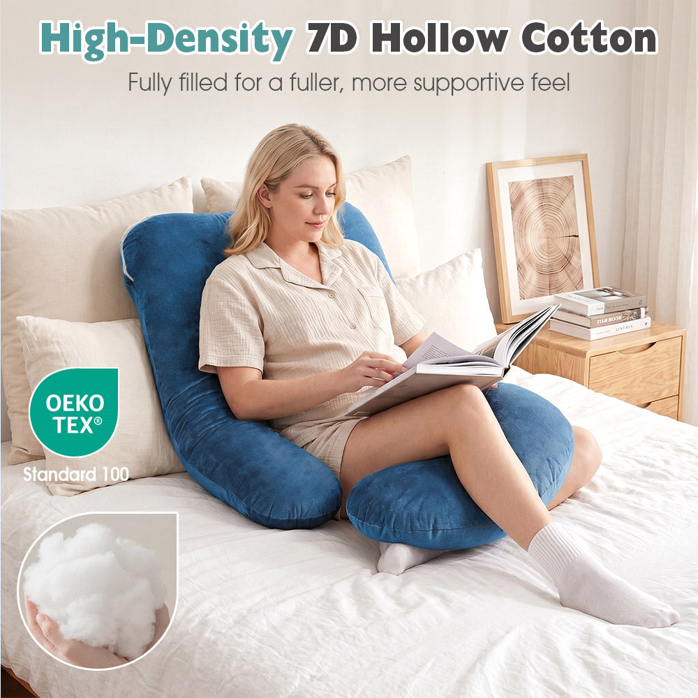 PlayPals U-shaped Pregnancy Pillow 125cm Full Body Maternity Pillow