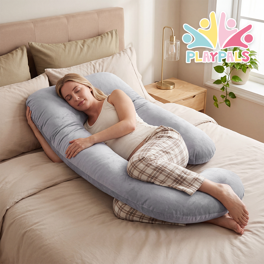 PlayPals U-shaped Pregnancy Pillow 125cm Full Body Maternity Pillow