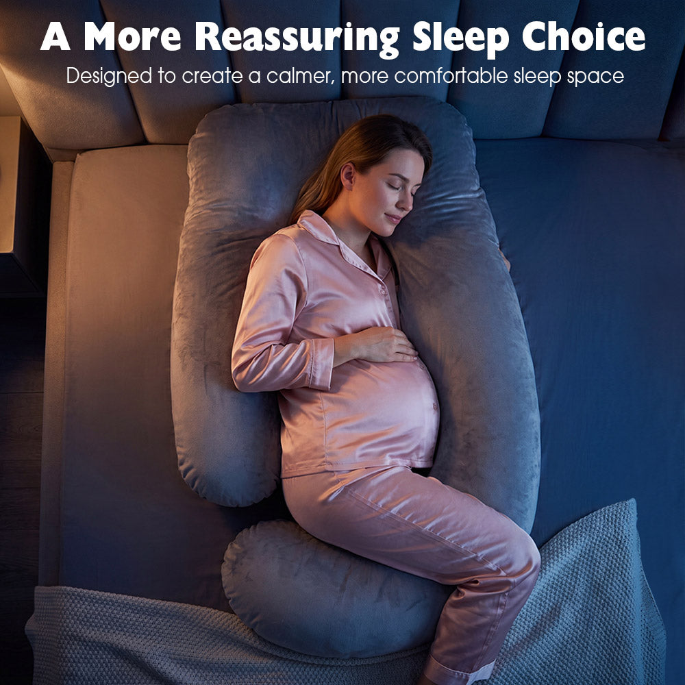 PlayPals U-shaped Pregnancy Pillow 125cm Full Body Maternity Pillow