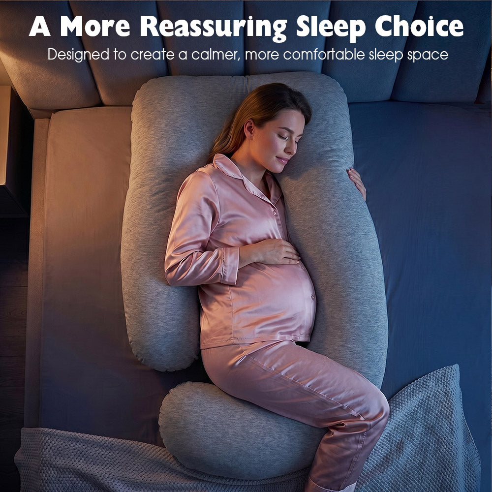 PlayPals Cooling Pregnancy Pillow U-shaped 125cm Full Body Maternity Pillow