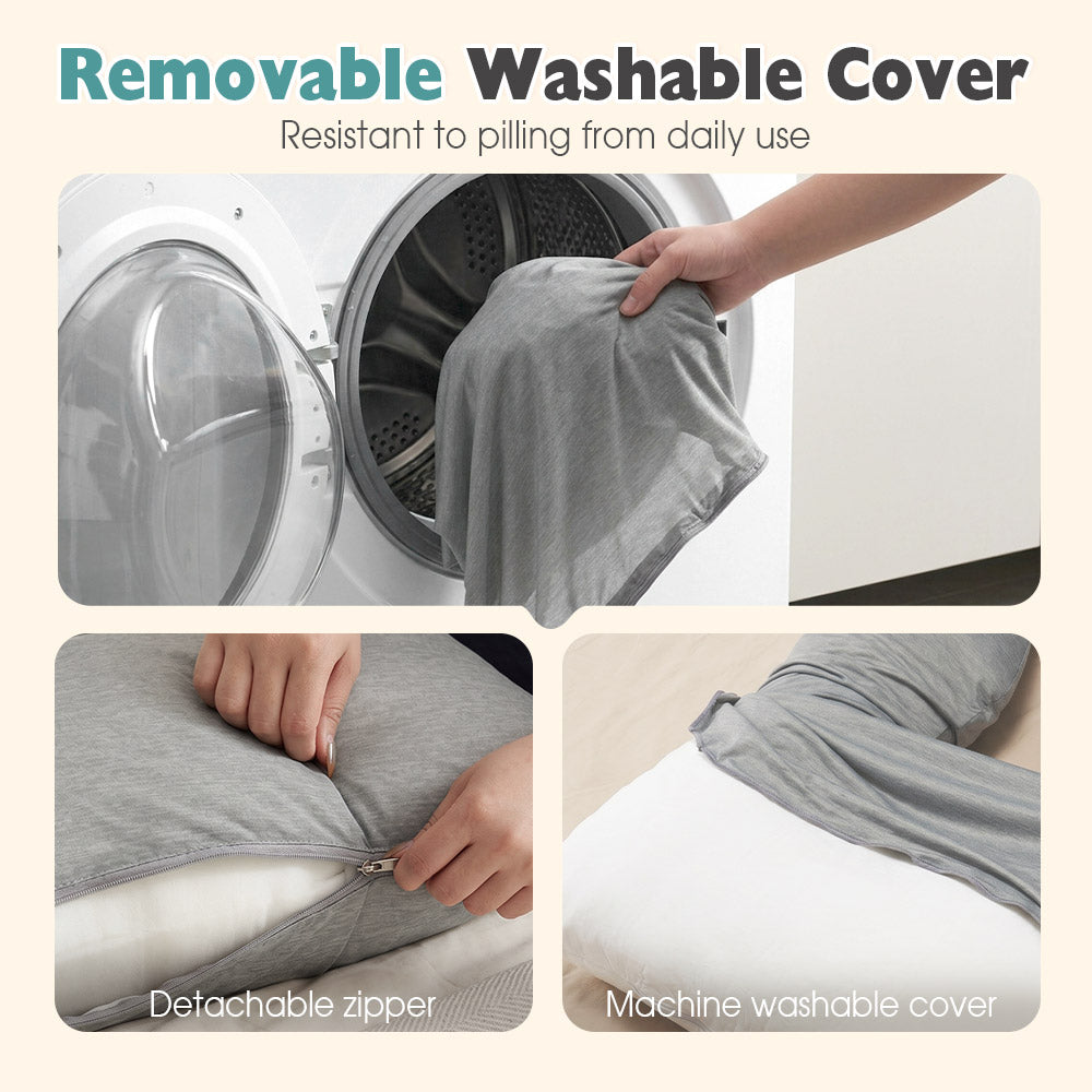 PlayPals Cooling Pregnancy Pillow U-shaped 125cm Full Body Maternity Pillow