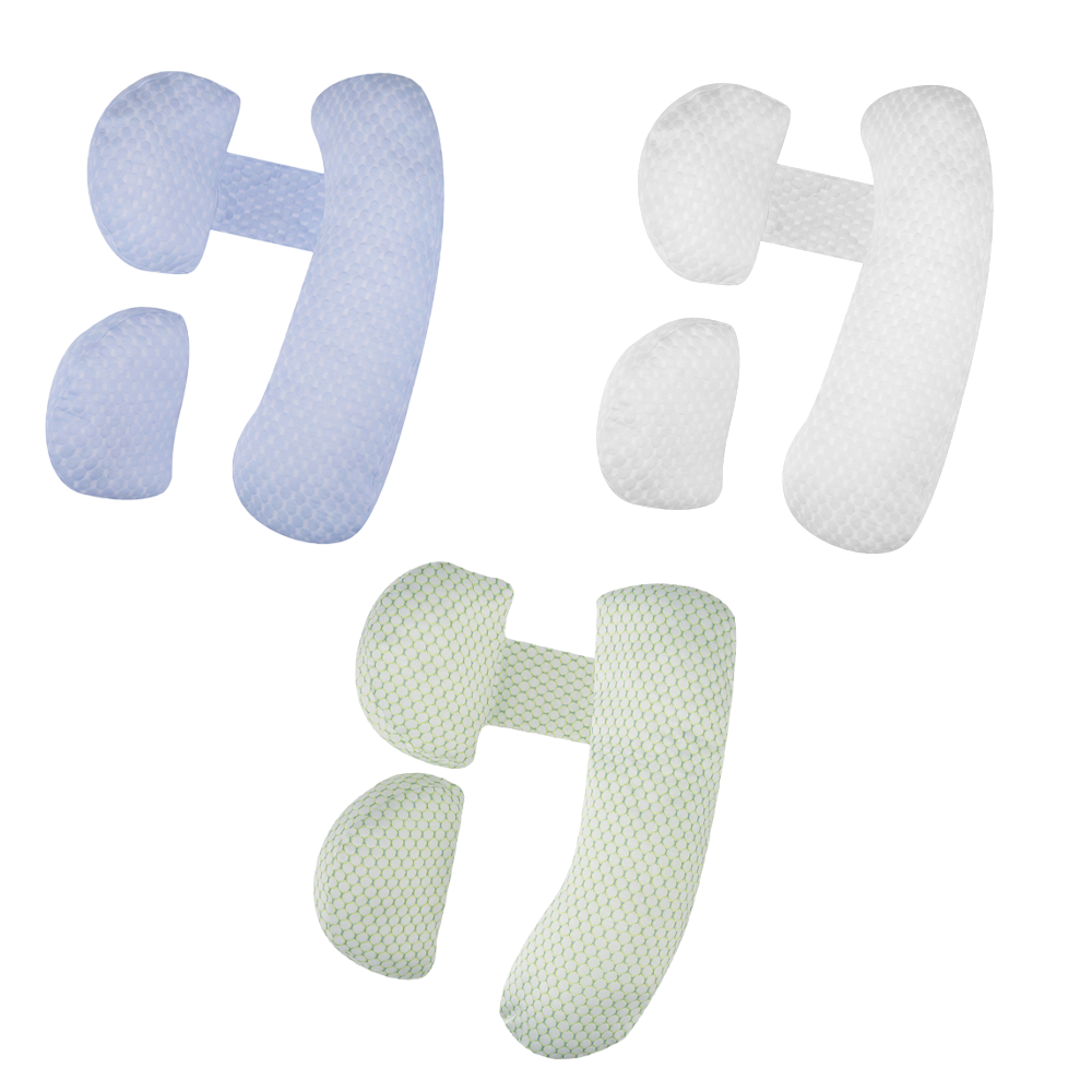 Playpals 3-Piece Adjustable Pregnancy Pillow H L V Shaped Full Body Pillow