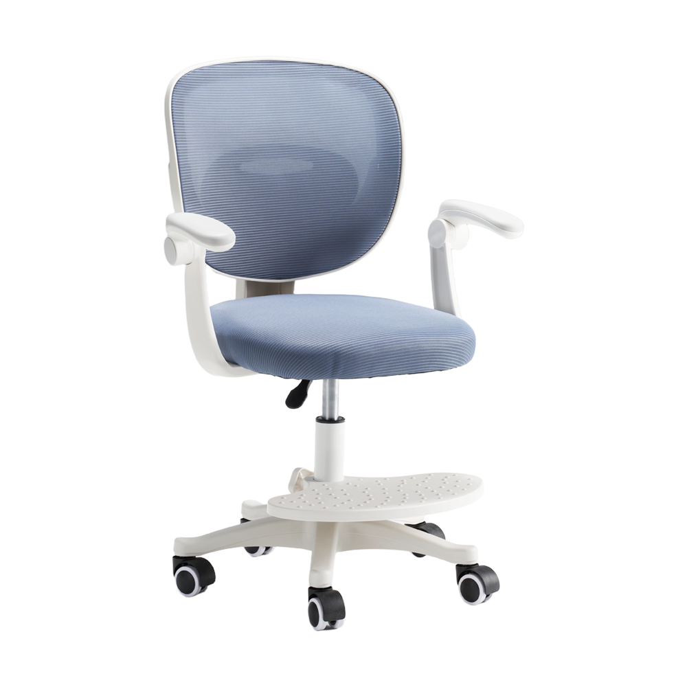 PlayPals Kids Desk Chair, Adjustable Children Study Chair, Red/Grey/Blue