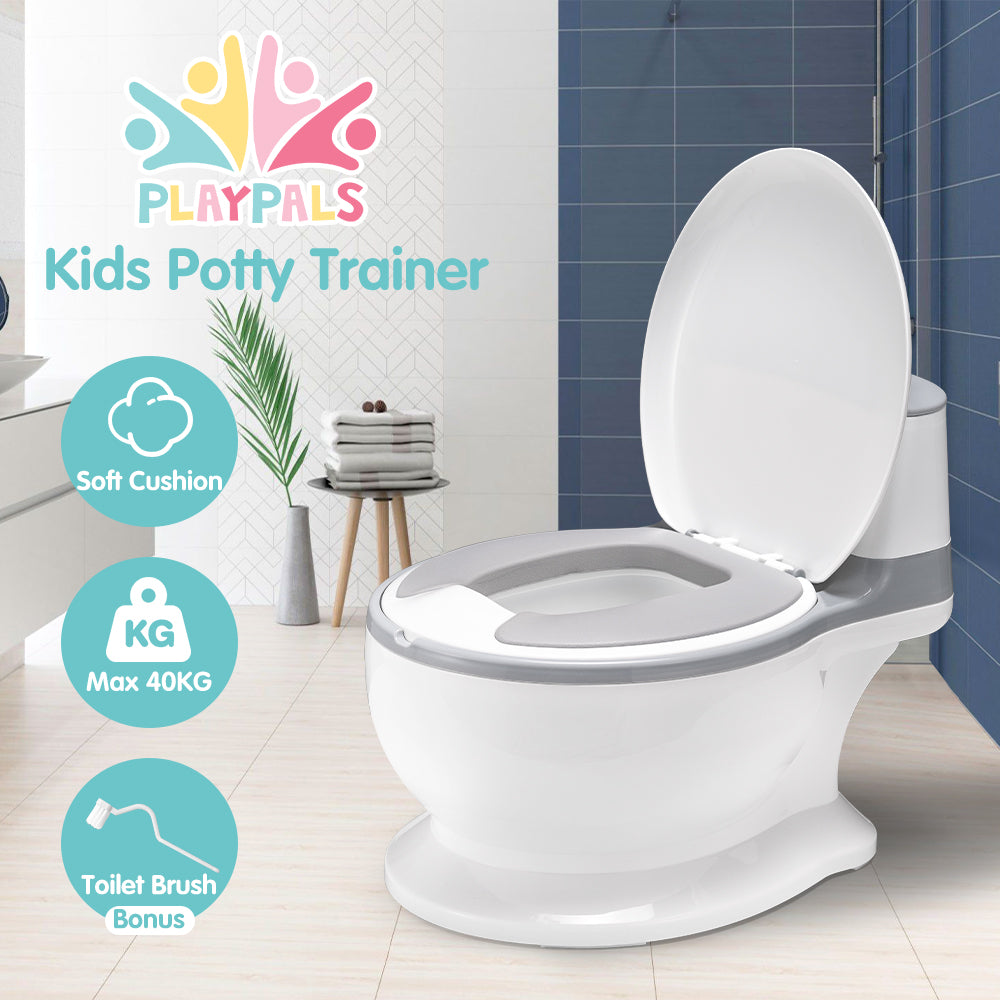 Playpals Kids Potty Trainer Seat Safety Toddler Toilet Training Child Non-Slip - Sunyee