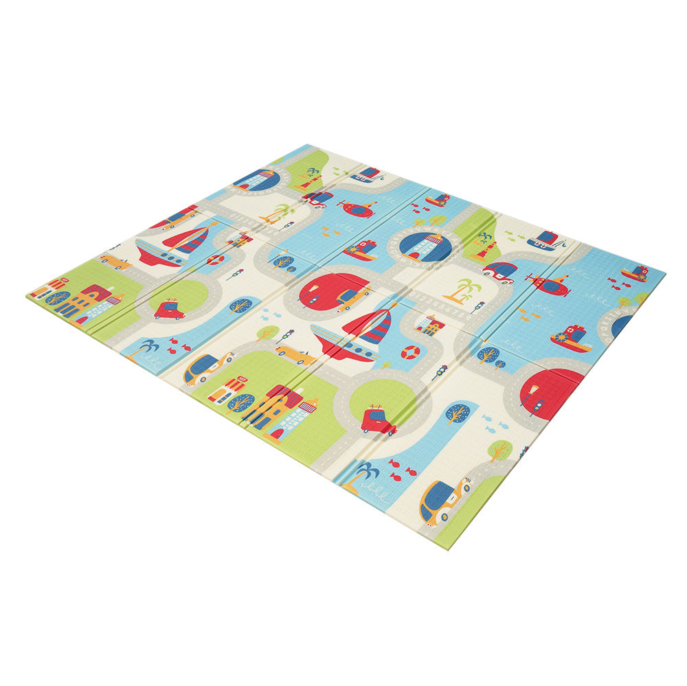 Playpals Kids Play Mat Baby Crawling Double Folding Pad XPE Foam Non-slip Carpet - Sunyee