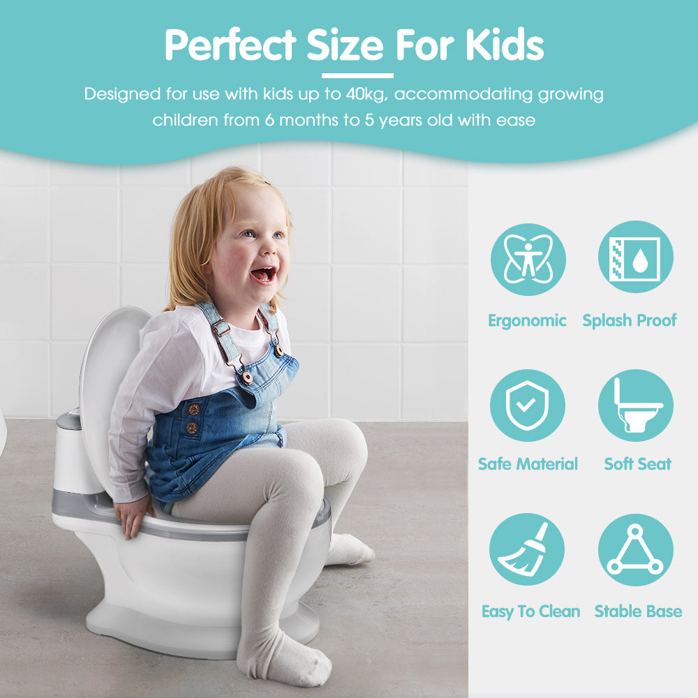 Playpals Kids Potty Trainer Seat Safety Toilet Toddler Training Child Non-Slip - Sunyee