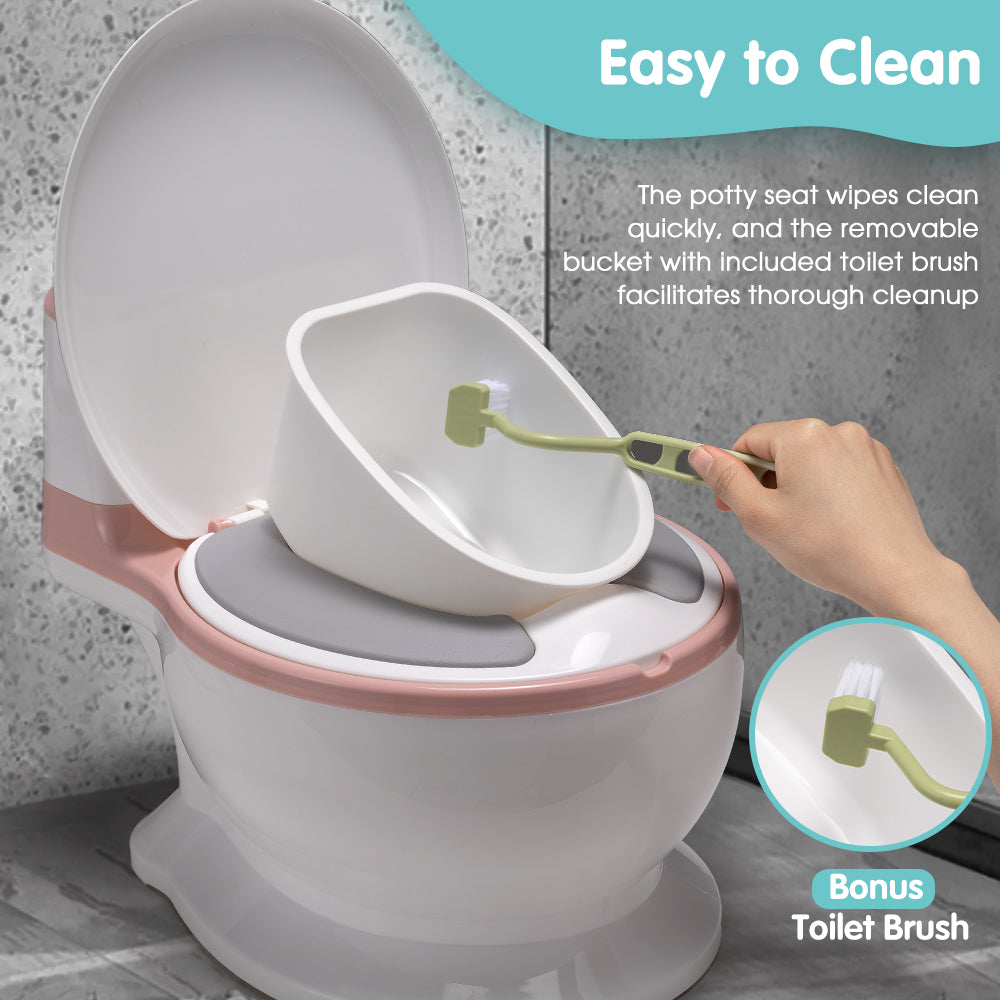 Playpals Kids Potty Trainer Seat Safety Toilet Toddler Training Child Non-Slip - Sunyee