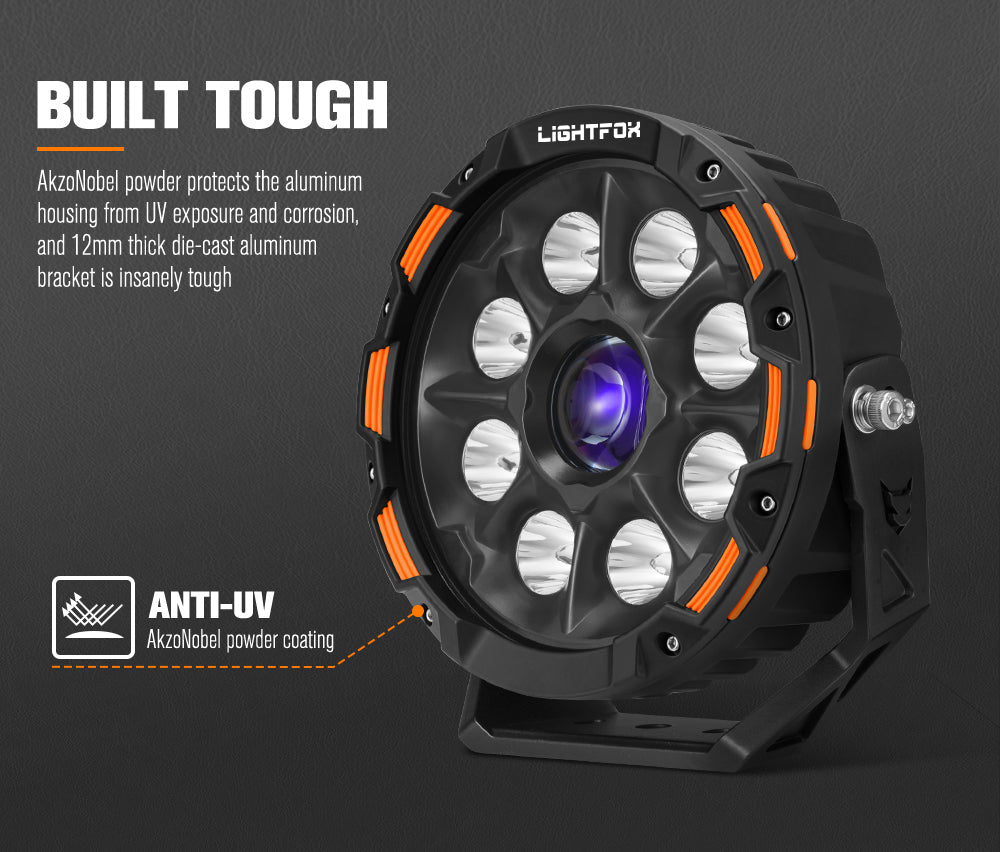 Lightfox 7 inch+9 inch Osram Laser LED Driving Lights - Sunyee