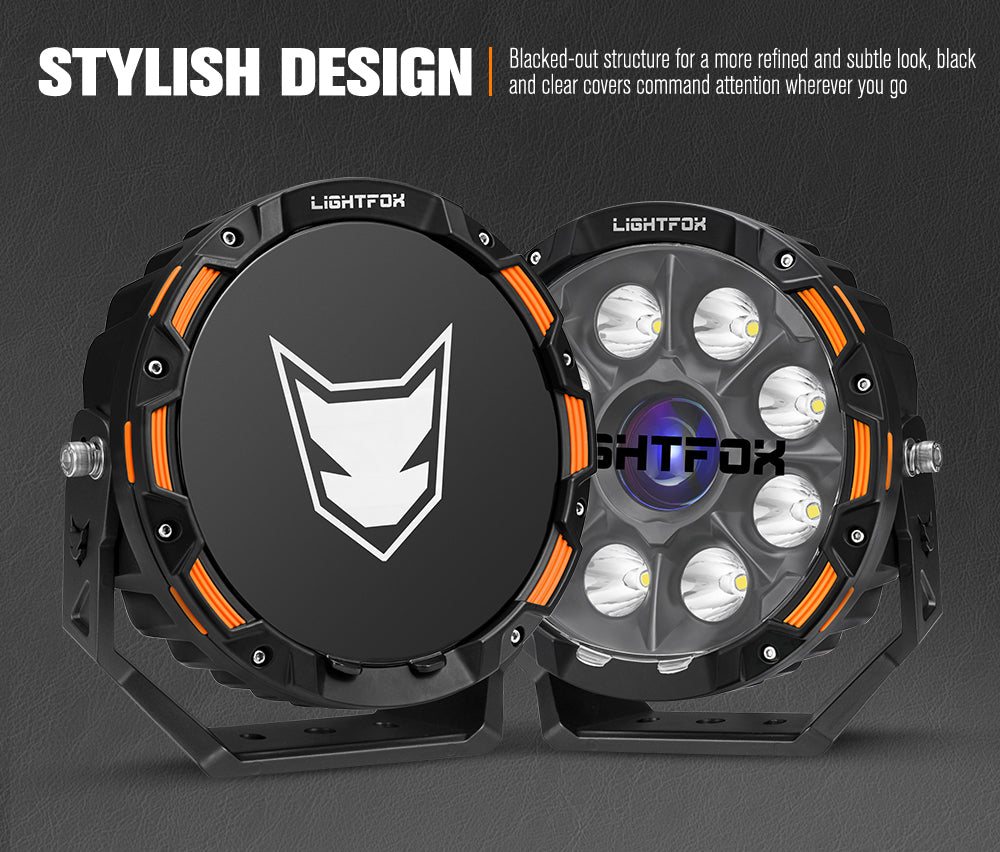 Lightfox 7 inch+9 inch Osram Laser LED Driving Lights - Sunyee