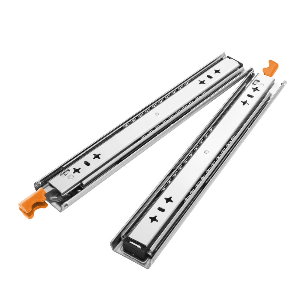 San Hima 2x 125kg Locking Drawer Slides / Runners 356mm to 1016mm Trailer Draw - Sunyee