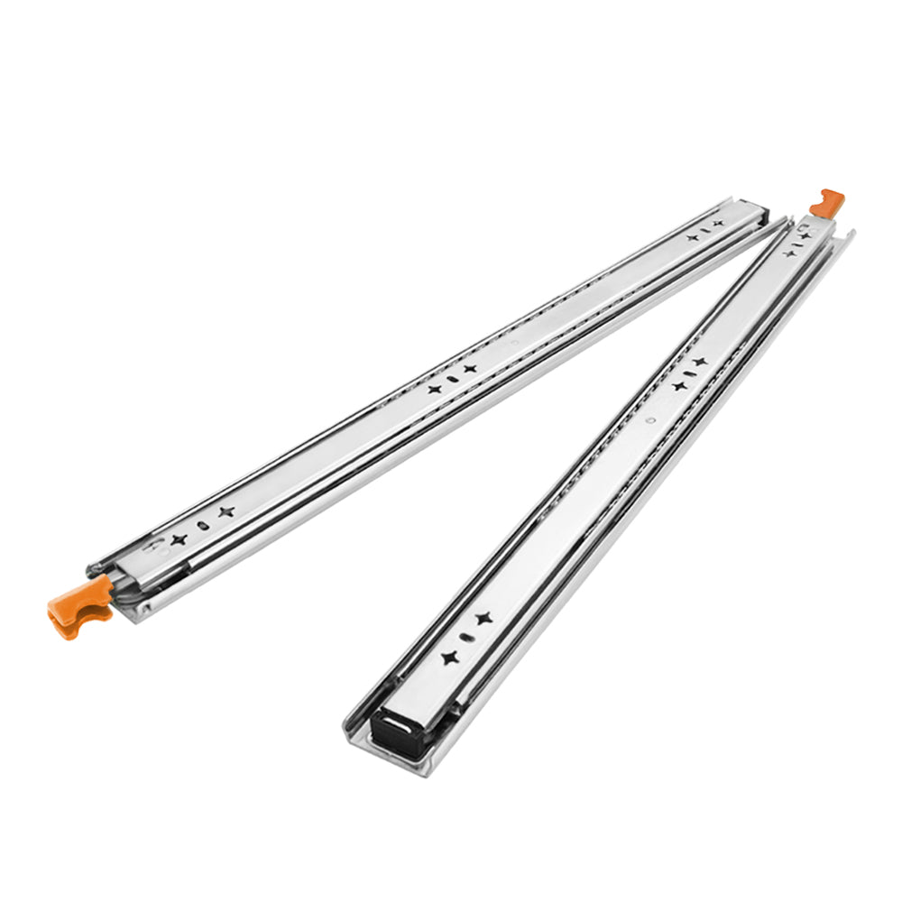 San Hima 2x 125kg Locking Drawer Slides / Runners 356mm to 1016mm Trailer Draw - Sunyee