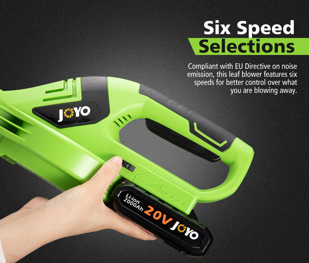 JOYO 20V Cordless Leaf Blower 6 Speed - Sunyee