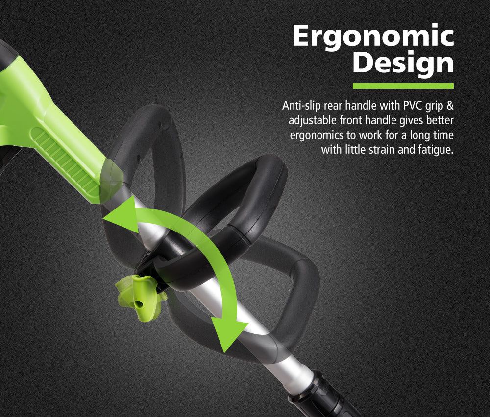 JOYO 20V Pole Brush Cutter Trimmer Line Whipper Snipper Tree Pruner Garden Tools - Sunyee