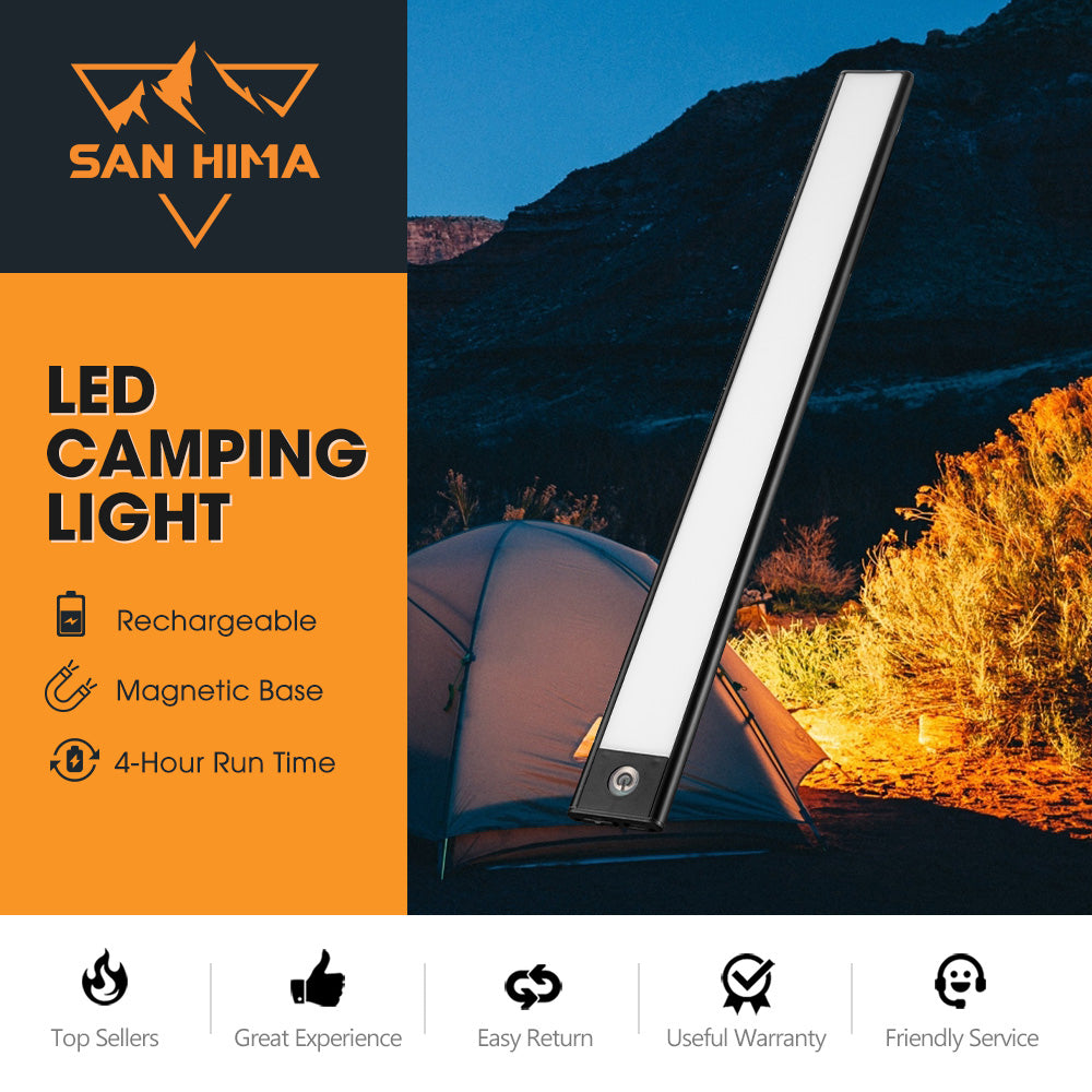 San Hima LED Strip Light Portable Magnetic Camping Fishing Lamp Rechargeable - Sunyee