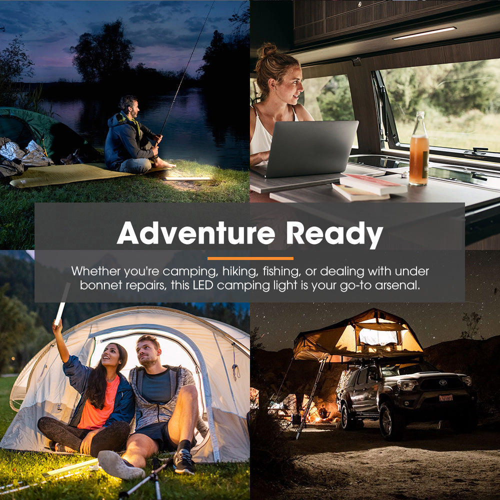 San Hima LED Strip Light Portable Magnetic Camping Fishing Lamp Rechargeable - Sunyee