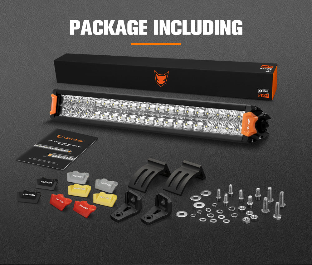 Lightfox 12" 20" 30" 40" Osram LED Light Bar Dual Rows Combo Beam Driving Lamp - Sunyee