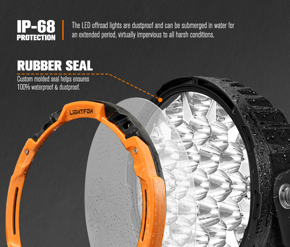 Lightfox 7 inch+9 inch Osram LED Driving Lights - Sunyee