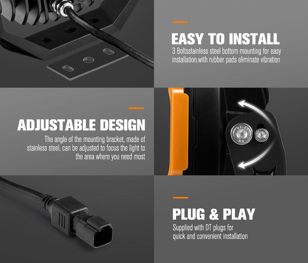 Lightfox 7 inch+9 inch Osram LED Driving Lights - Sunyee