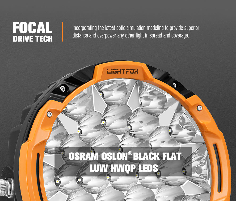 Lightfox Starrix 7 inch+9 inch Osram LED Driving Lights - Sunyee