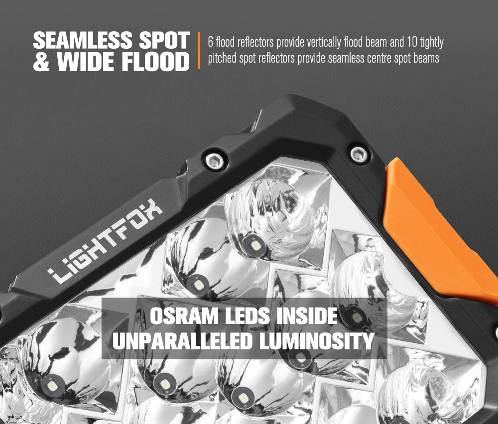 Lightfox Pegasus 9inch LED Driving Light 1Lux@820M IP68 13,560 lumen - Sunyee