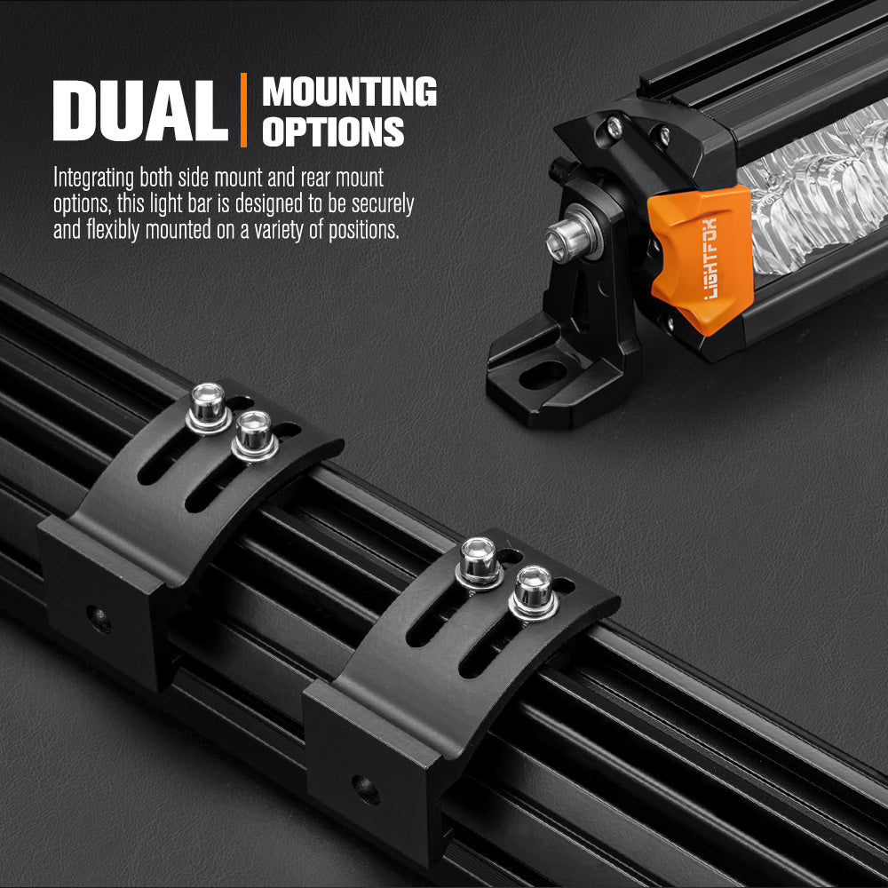 Lightfox 20" Osram LED Light Bar + Pair 3" LED Pod Lights Combo Kit Offroad 4x4 - Sunyee