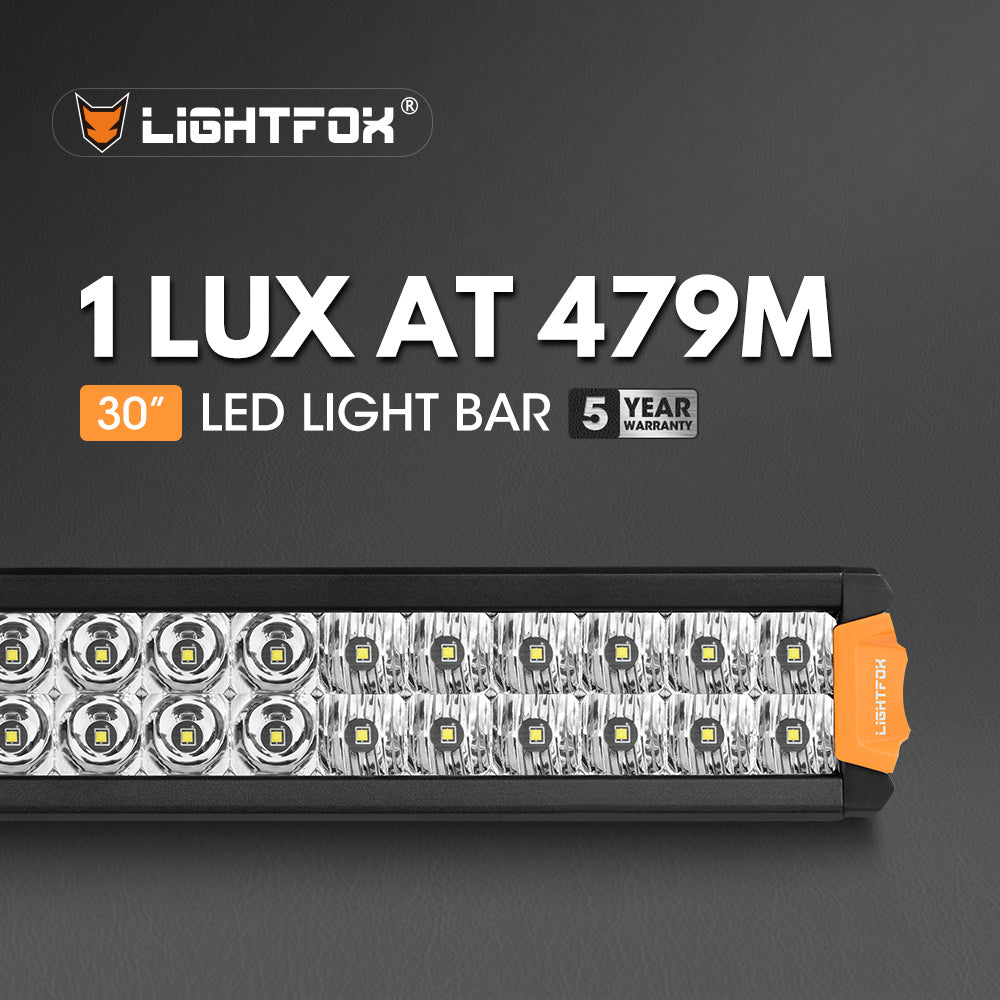 Lightfox 12" 20" 30" 40" Osram LED Light Bar Dual Rows Combo Beam Driving Lamp - Sunyee