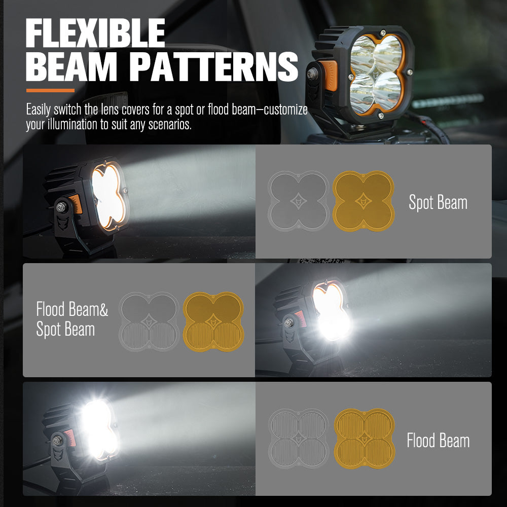 Lightfox Cygnus 5inch LED Work Light 1Lux@651m IP68 14,106LM - Sunyee