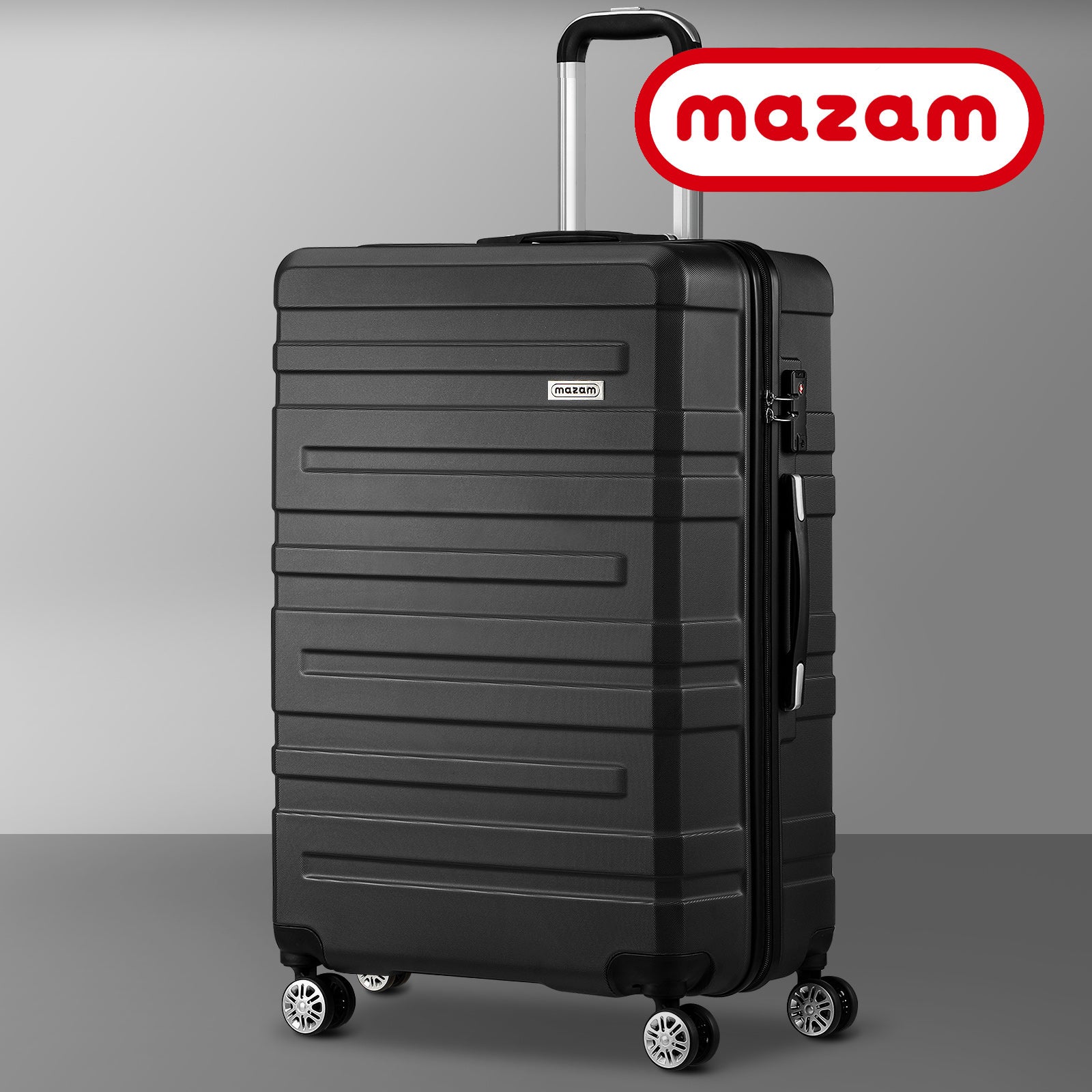 Mazam 28" Luggage Suitcase Trolley Set Travel TSA Lock Storage Hard Case Black - Sunyee