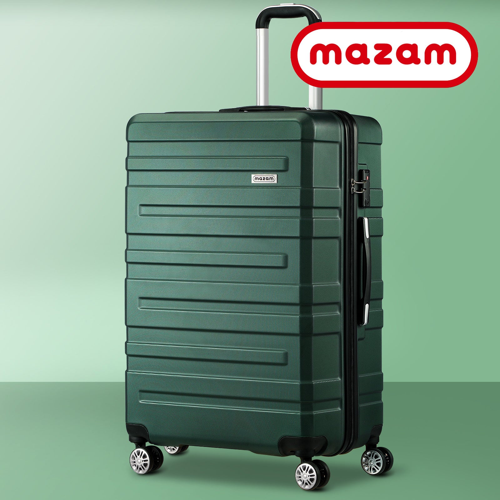 Mazam 28" Luggage Suitcase Trolley Set Travel TSA Lock Storage Hard Case Green - Sunyee