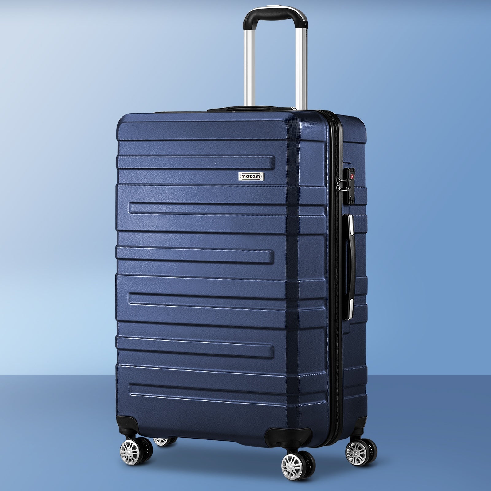 Mazam 28" Luggage Suitcase Trolley Set Travel TSA Lock Storage Hard Case Navy - Sunyee