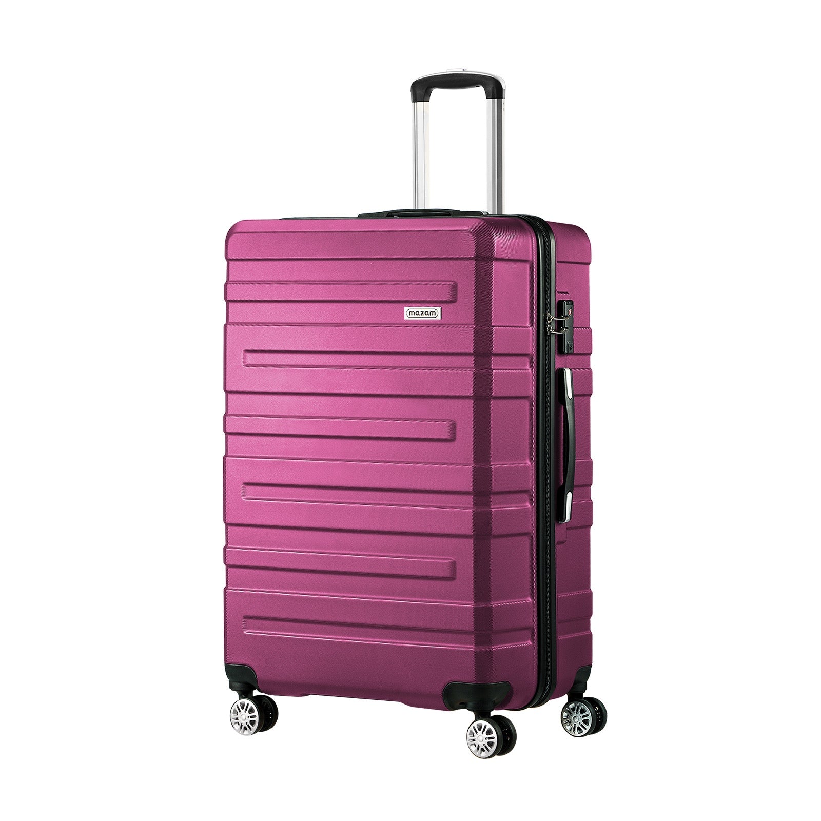 Mazam 28" Luggage Suitcase Trolley Set Travel TSA Lock Storage Hard Case Magenta - Sunyee