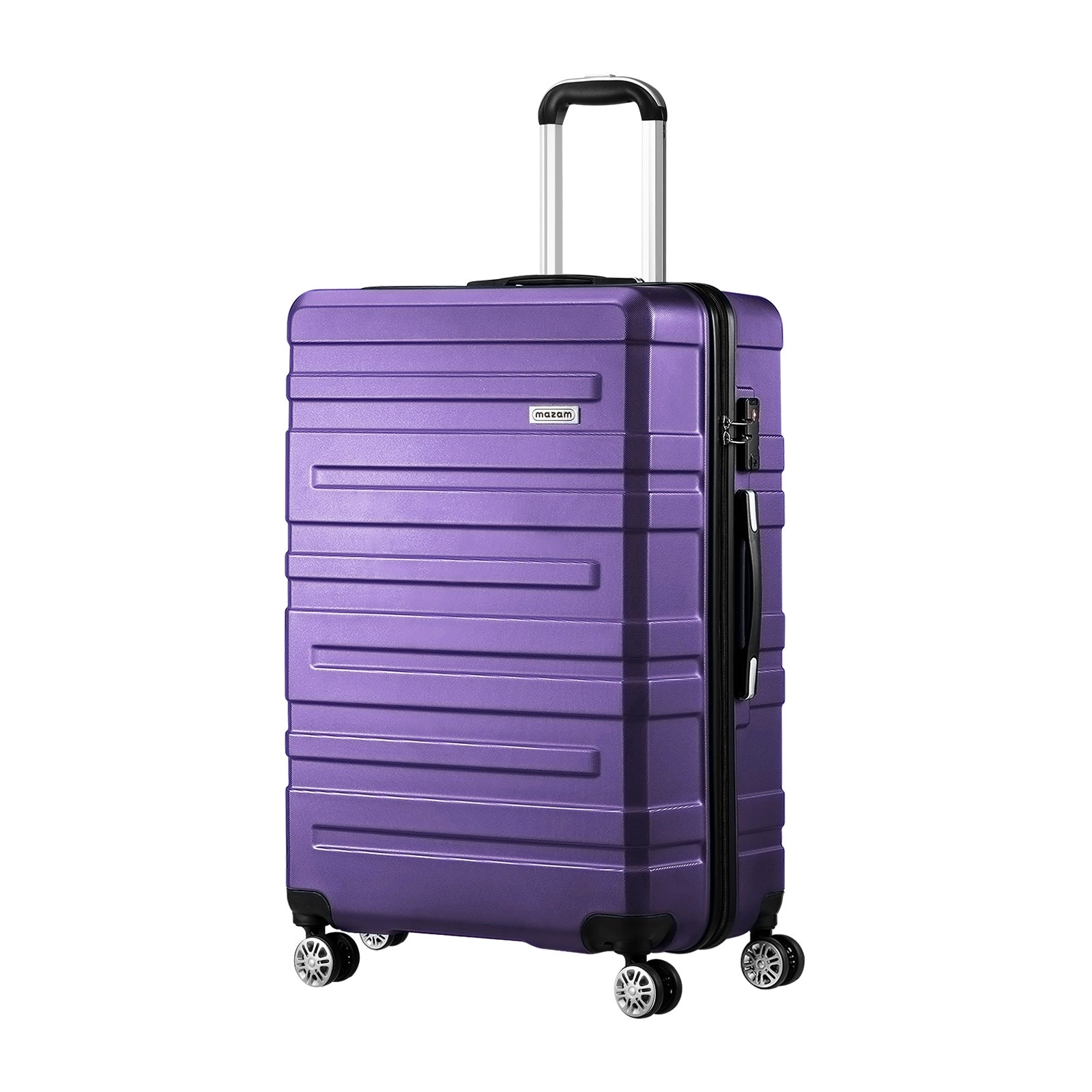 Mazam 28" Luggage Suitcase Trolley Set Travel TSA Lock Storage Hard Case Purple - Sunyee