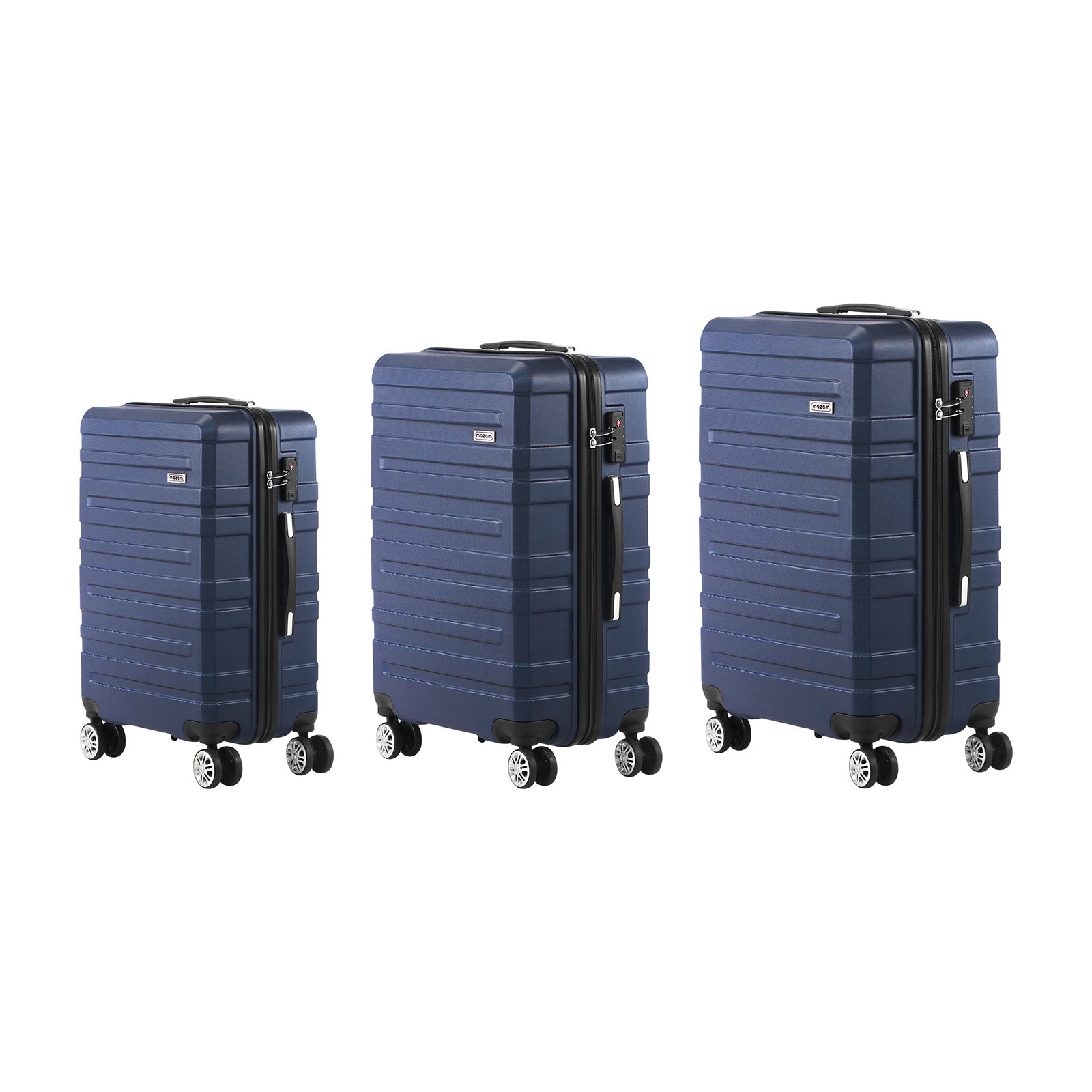 Mazam 1/3PCS Luggage Suitcase Trolley Set Travel TSA Lock Storage Hard Case - Sunyee