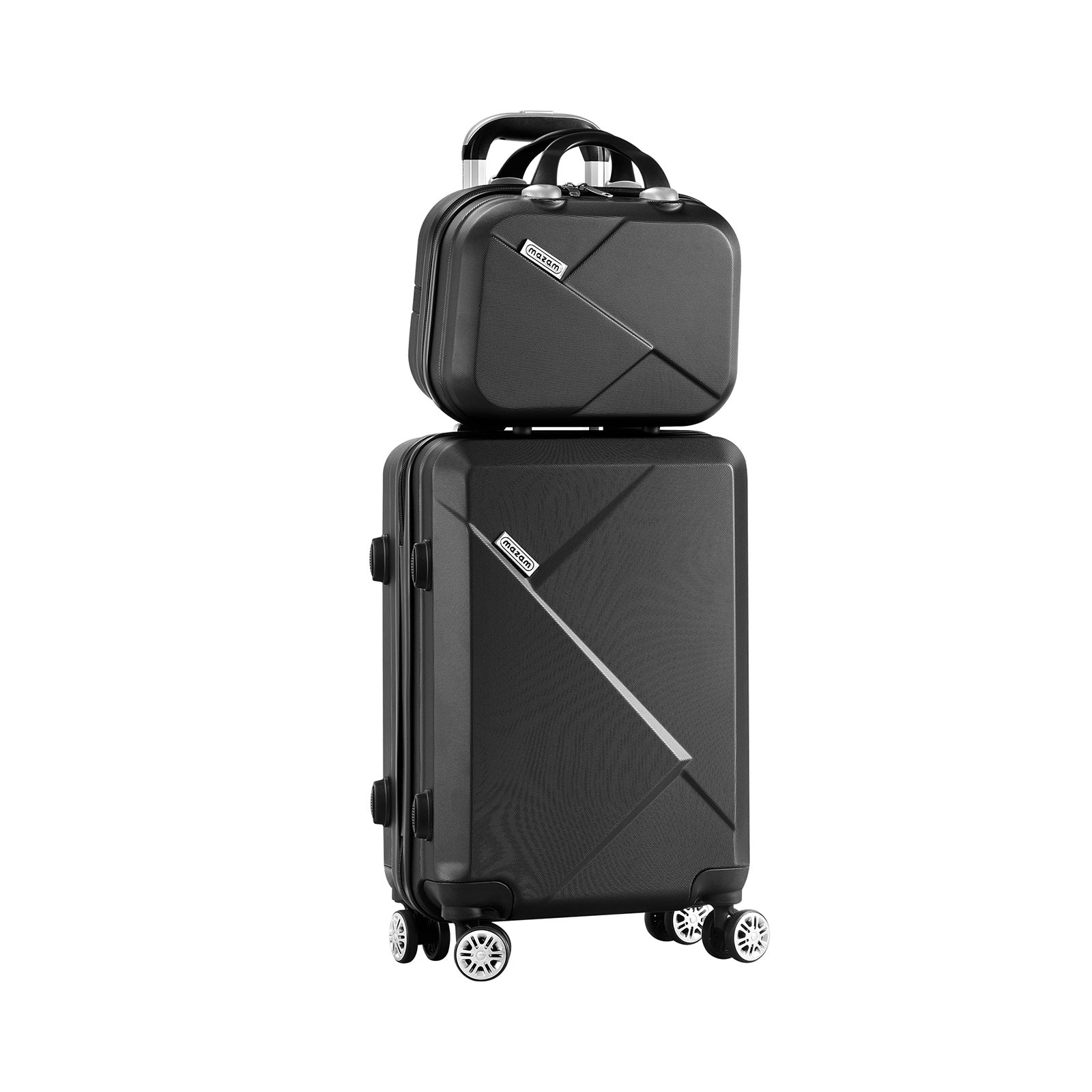 Mazam 2PCS 20+12" Luggage Suitcase Trolley Set Travel TSA Lock Storage Hard Case - Sunyee