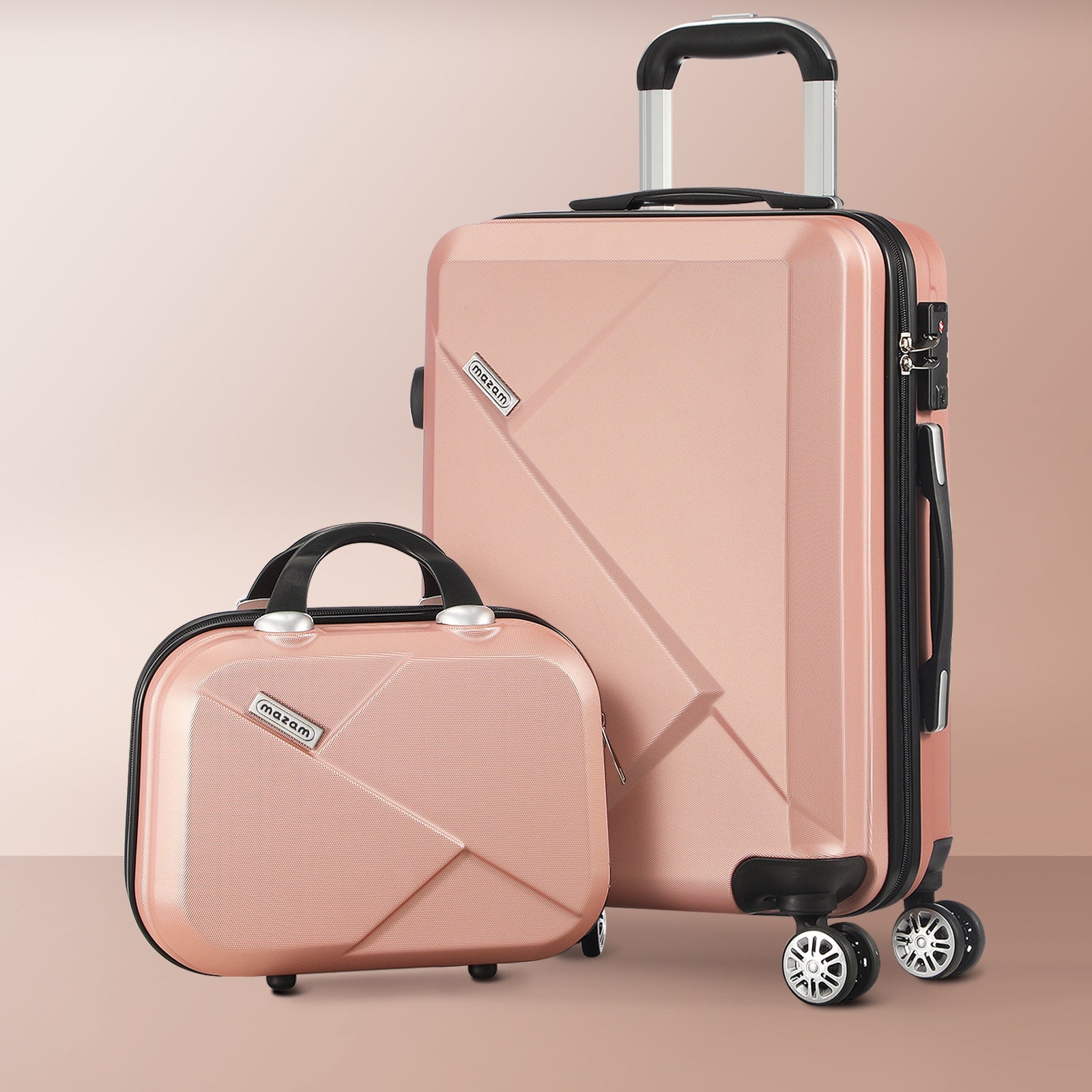 Mazam 1/2/3PCS Luggage Suitcase Trolley Set Travel TSA Lock Storage Hard Case - Sunyee