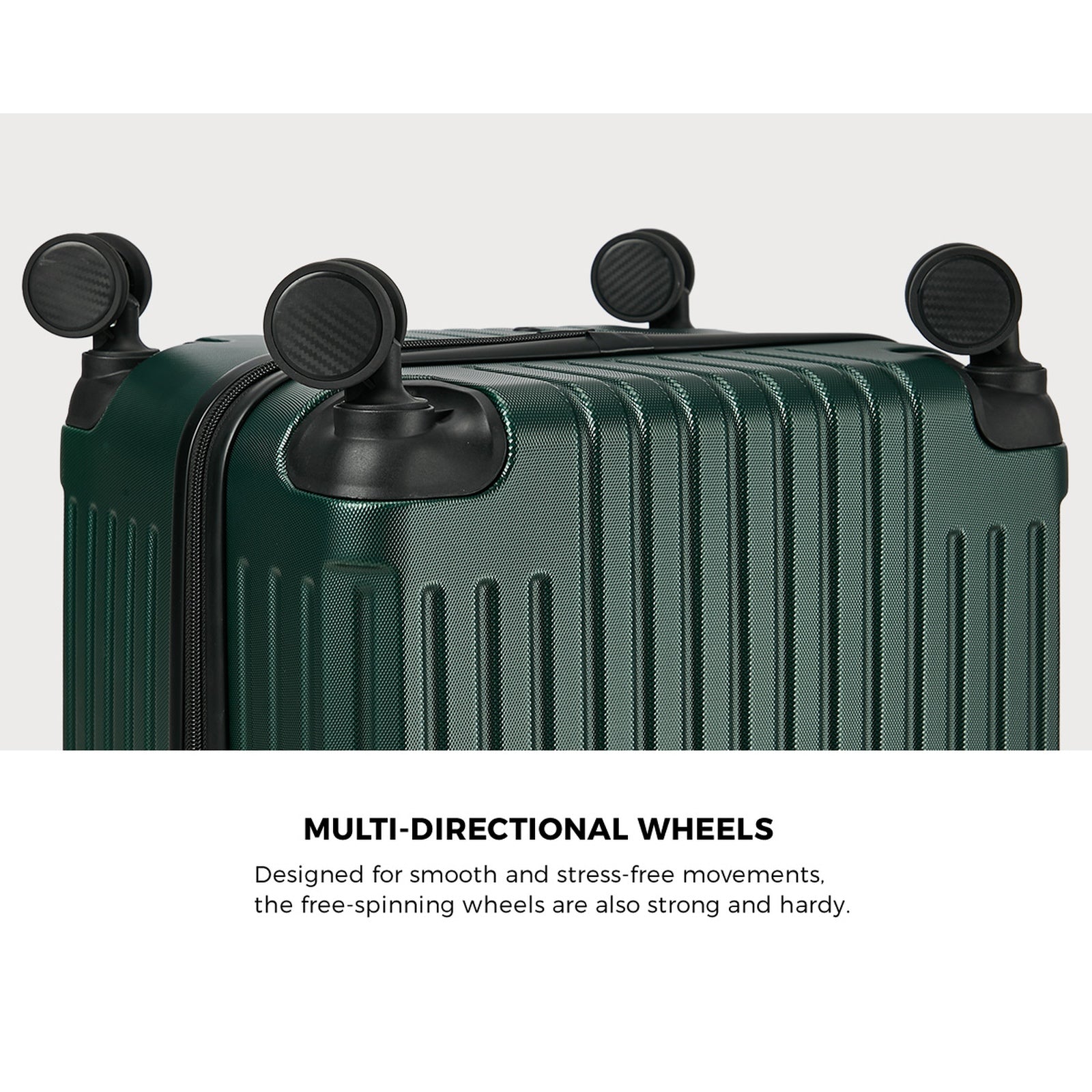 Mazam 32" Luggage Suitcase Travel TSA Lock Hard Shell Case with Cup Holder Green - Sunyee