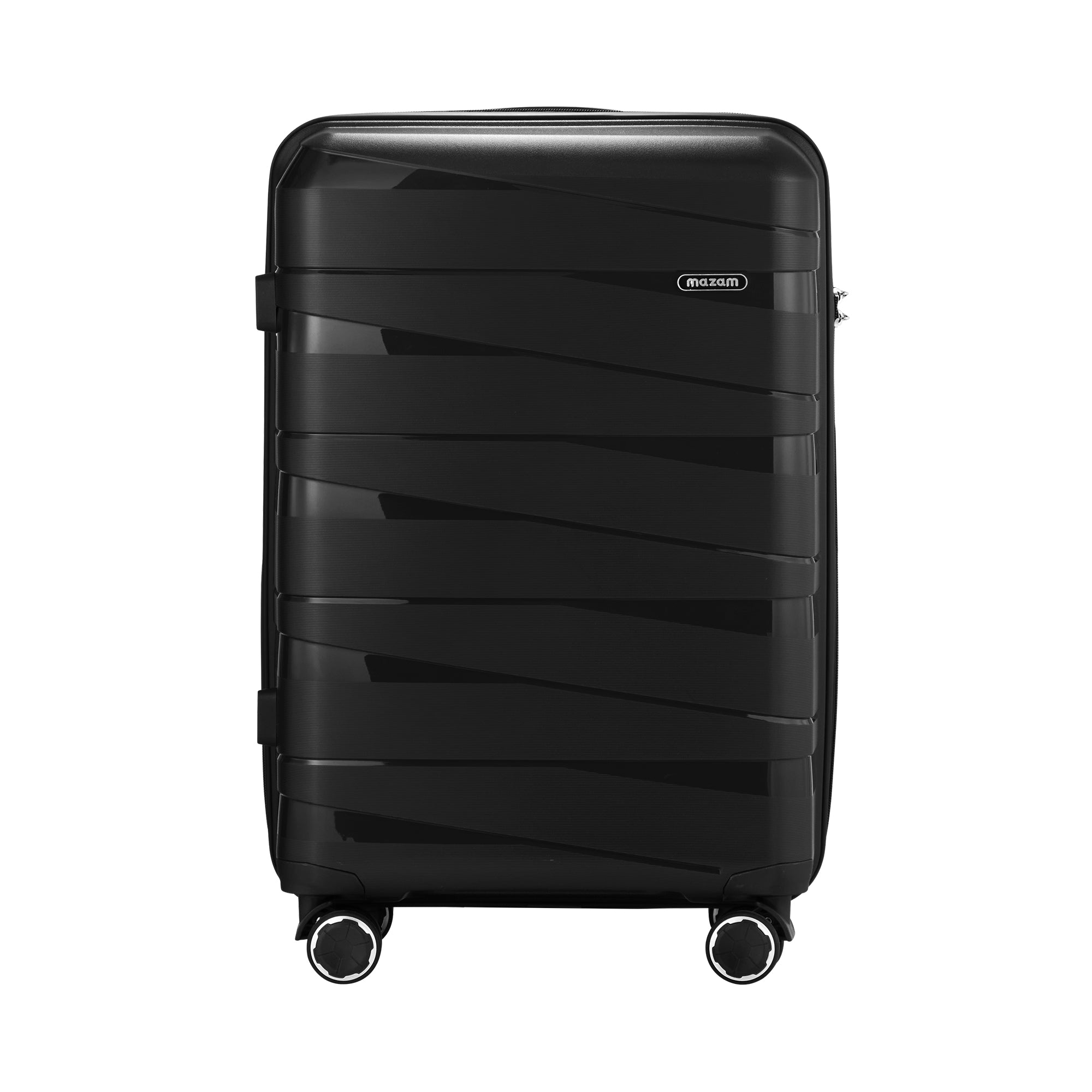 Mazam 28" Luggage Suitcase Trolley Set Travel TSA Lock Storage PP Case Black - Sunyee